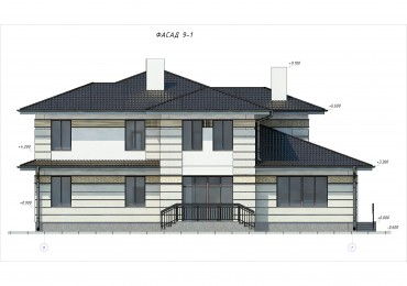 Проект дома из блоков 1628