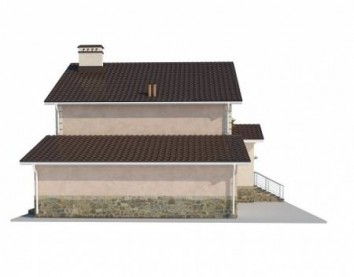 Проект дома из блоков 10-2081