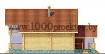 Проект деревянного дома 1057