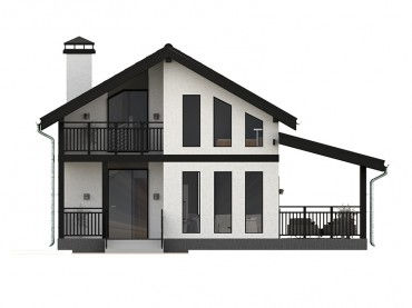 Проект каркасного дома 2-23