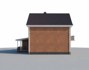 Проект дома из блоков 10-2160