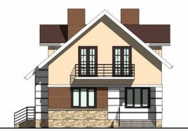 Проект дома из блоков 1184