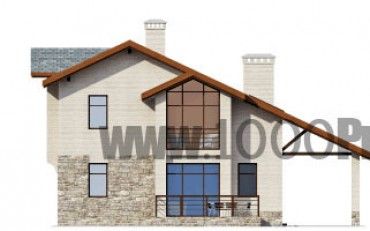 Проект дома из блоков 1124