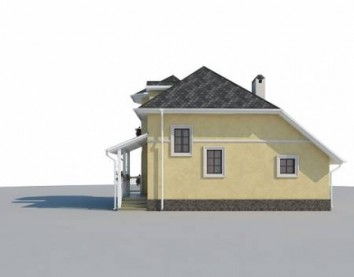 Проект дома из блоков 10-2226