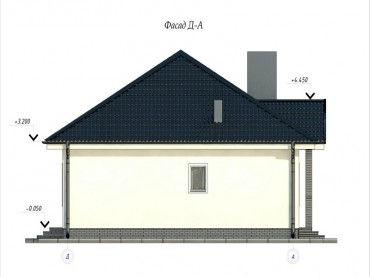 Проект дома из блоков 1-08
