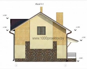 Проект дома из блоков 1-62