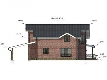 Проект дома из блоков 1-35