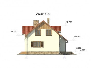 Проект дома из блоков м23