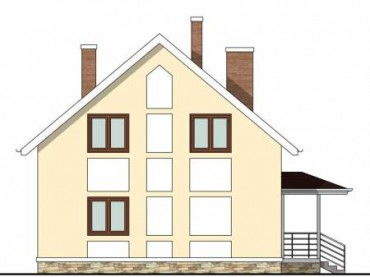 Проект дома из блоков 1509