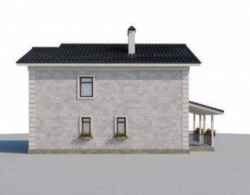 Проект дома из блоков 10-2079