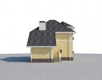 Проект дома из блоков 10-2226