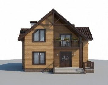 Проект деревянного дома 10-2233