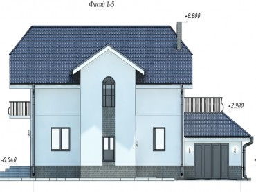 Проект дома из блоков 1-27