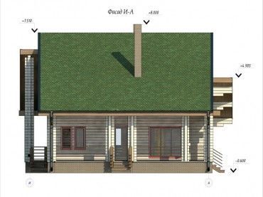 Проект деревянного дома 3-10