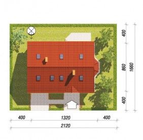 Проект дома из блоков 1582