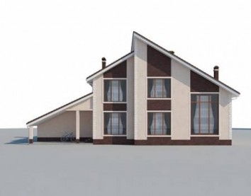 Проект дома из блоков 10-2101