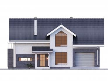 Проект дома из блоков м6