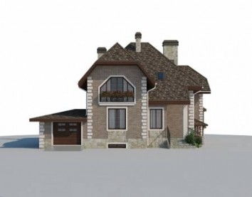 Проект дома из блоков 10-2173