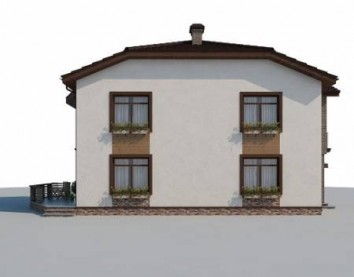 Проект дома из блоков м41