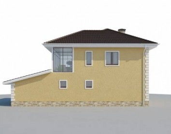 Проект дома из блоков 10-2153-2