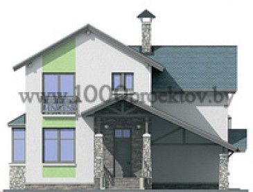 Проект дома из блоков 1088