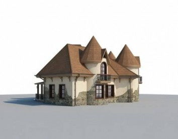 Проект дома из блоков 10-2219