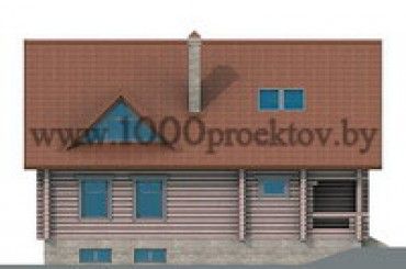 Проект деревянного дома 1077