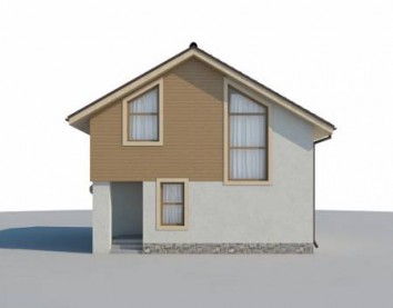 Проект дома из блоков 10-2053