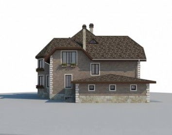 Проект дома из блоков 10-2173