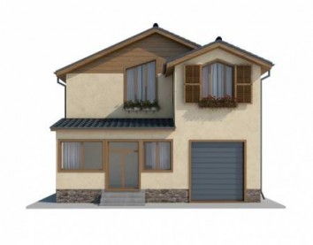 Проект дома из блоков 10-2026