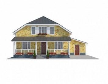 Проект дома из блоков 10-2130