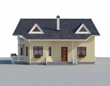 Проект дома из блоков 10-1601-2