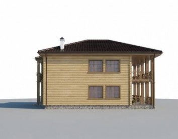 Проект деревянного дома 10-2072-2