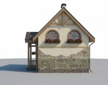 Проект дома из блоков 10-2043