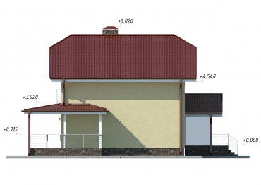 Проект каменного дома 1118
