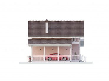 Проект каркасного дома 2-16