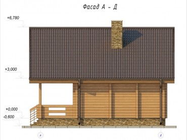 Проект деревянного дома 3-15
