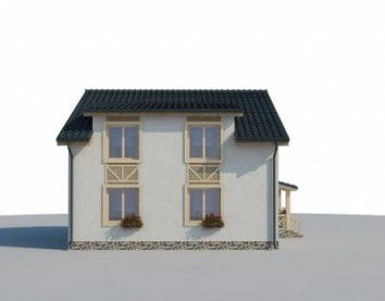 Проект дома из блоков 10-2055