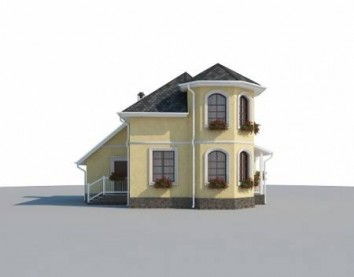 Проект дома из блоков 10-2226