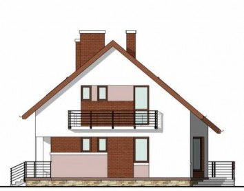 Проект дома из блоков 1208