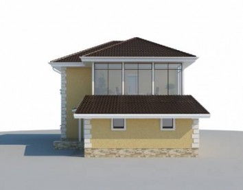 Проект дома из блоков 10-2153-2