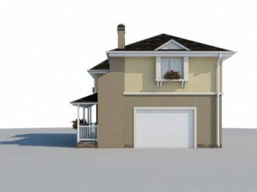 Проект дома из блоков 10-2086-2