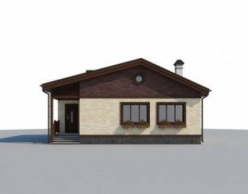 Проект дома из блоков 10-2202