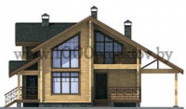 Проект деревянного дома 1021