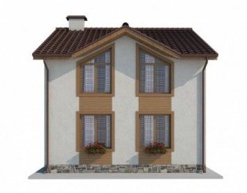 Проект дома из блоков 10-2048