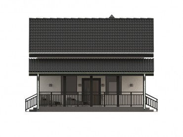 Проект каркасного дома 2-23