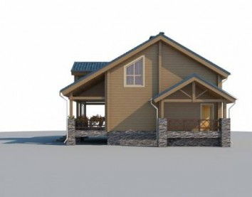 Проект деревянного дома 10-2062