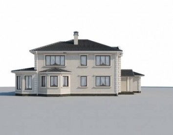 Проект дома из блоков 10-2119