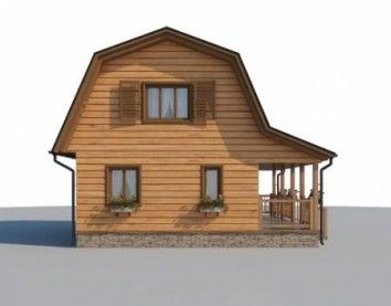 Проект деревянного дома 10-2216