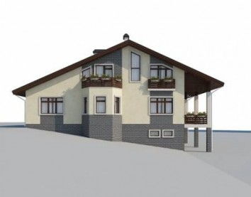 Проект дома из блоков 10-2198